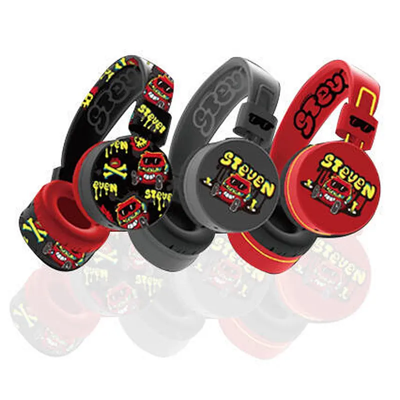 Colorful 85Db Limited Kids for online study Cartoon Printing wired boat earphone gamer headset gaming