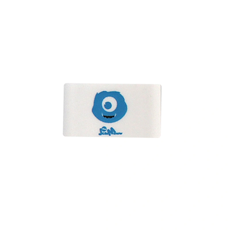 Hot selling product Rectangle with cartoon pattern printed white journal pencil rubber set eraser