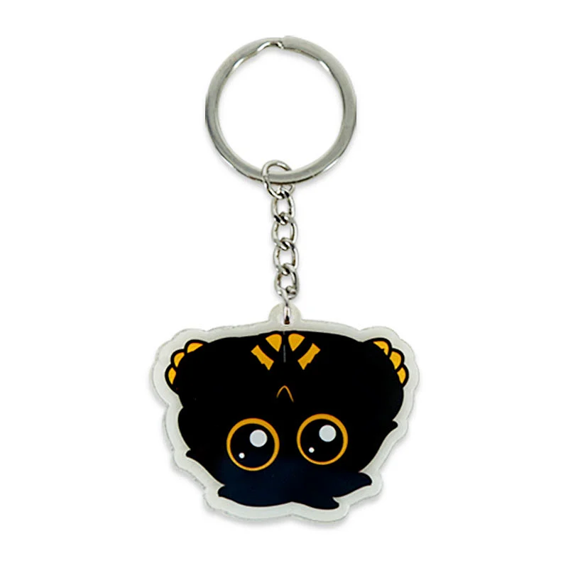 Soft Two Sided Promotional Gifts plastic holder Wholesale laser Keyring keyChain Made in Plastic