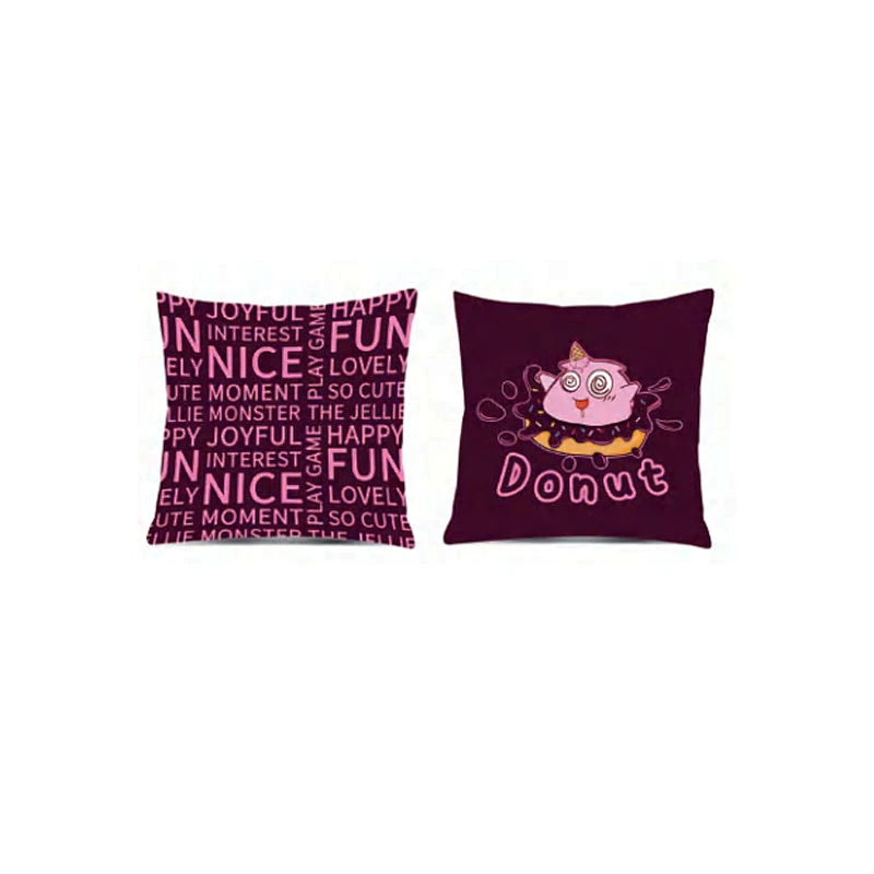Hot sale high quality custom red cushion custom plush pillow cartoon pattern portable travel sofa set pillows