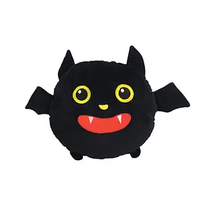 Manufacturer decorative Comfortable custom plush pillow pattern cushion Bat sofa set pillows for Home sofa fuzzy