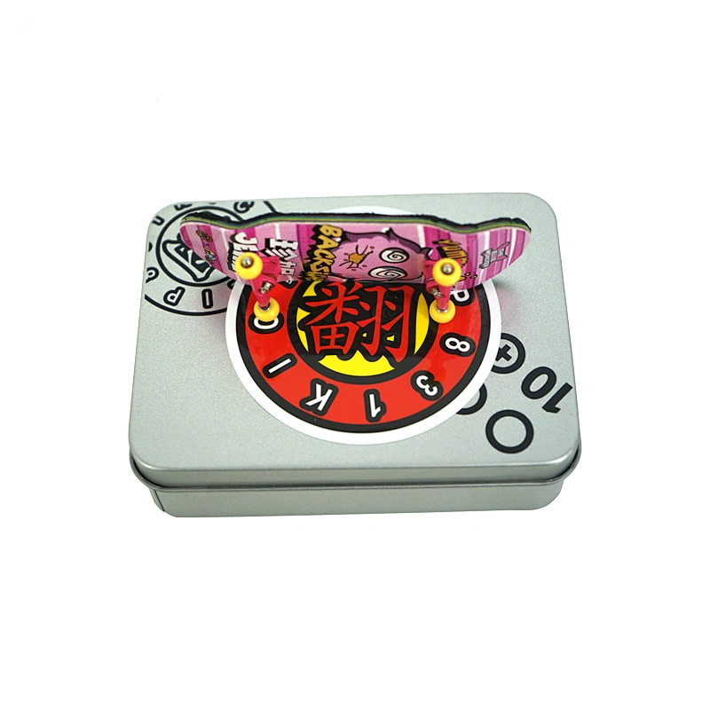 Wholesale Factory direct sale Supper Funny Mini plastic board mental wheels kind of Finger Skateboard Toy