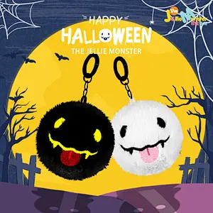Factory hot directly keychain selling pendant reversible plush bat keyring fuzzy stuff toys