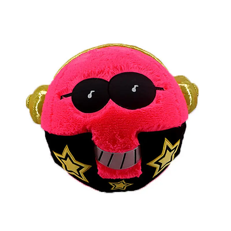 2021 OEM High Quality 25cm 38cm 45cm 60cm sunglass red musician ball Plush Toy for Baby Children Gifts in Secret Garden