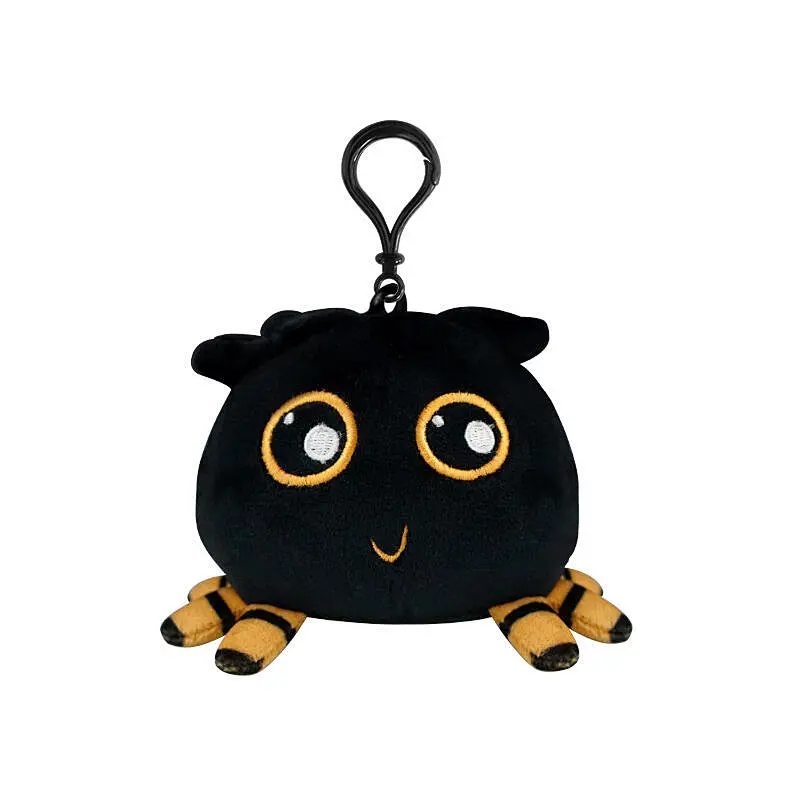 High quality cheap Plush pendant keyring soft cute spider keychain for Bag decoration fuzzy