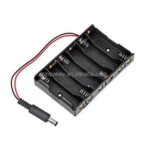 6AA Battery Case With Power Plug Cable