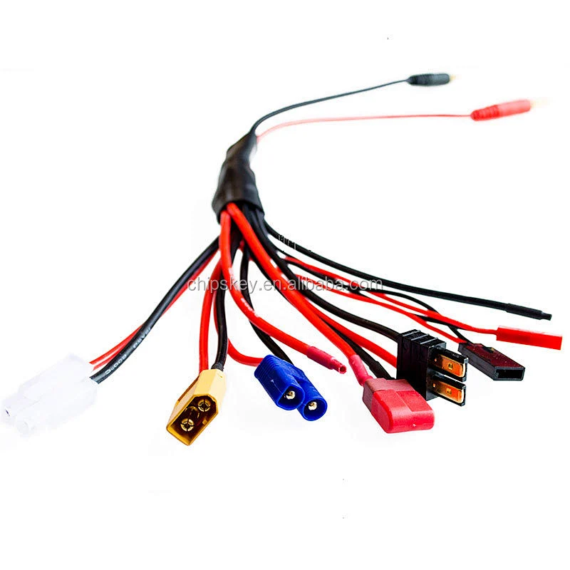 B6 versatile multi-purpose charge cable charger charging cable interposer T banana plug TRX XT60 EC3 plug