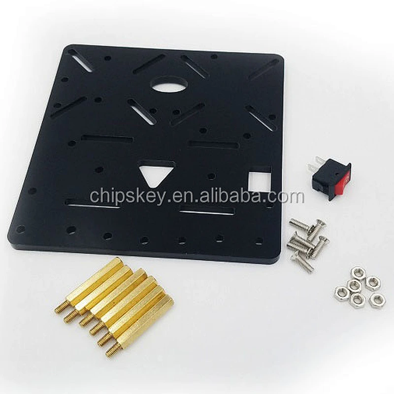 Tracked robot+metal gear motor chassis diy car Cummerbund TankCar