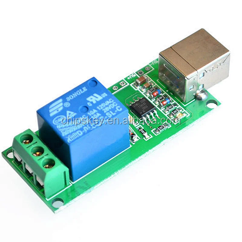 USB Control Switch 1-Channel 5V Relay Module