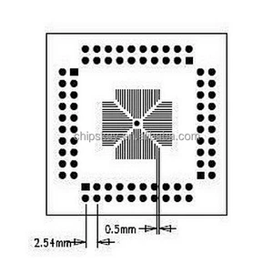Double-Side QFP/QFN/TQFP/LQFP 16-80-pin to DIP Adapter/Breakout Board Module