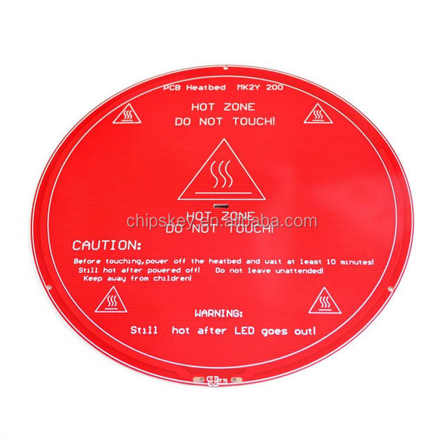 MK2Y Round Heatbed Similar to MK3 3D-printer PCB Heated Bed Plate Reprap Heating Diameter 200mm