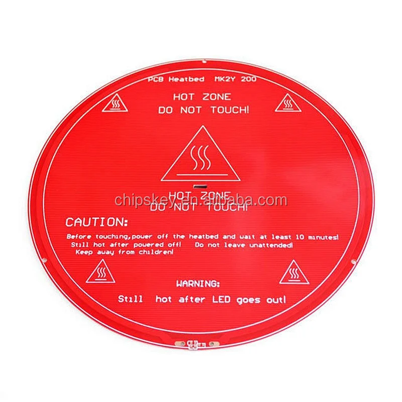 MK2Y Round Heatbed Similar to MK3 3D-printer PCB Heated Bed Plate Reprap Heating Diameter 200mm