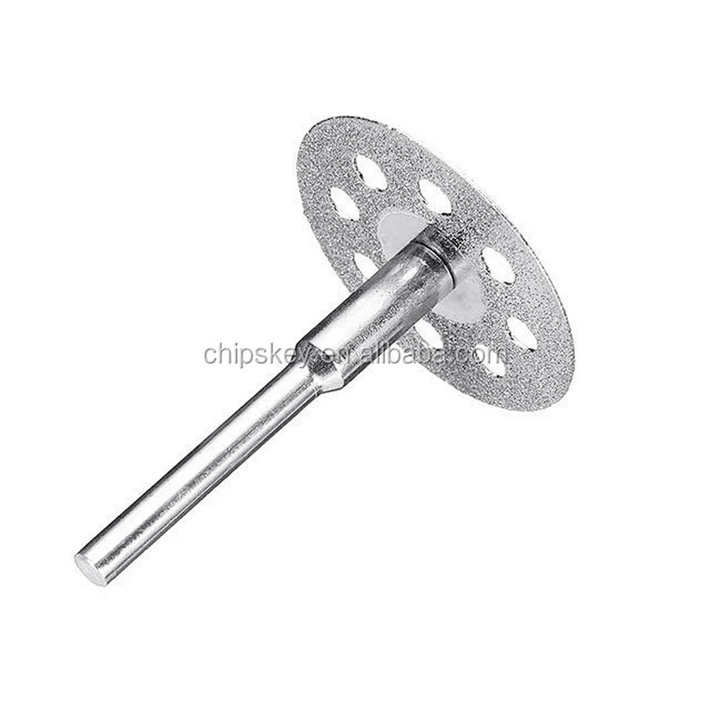 10 Mounted Diamond Slices, Glass section