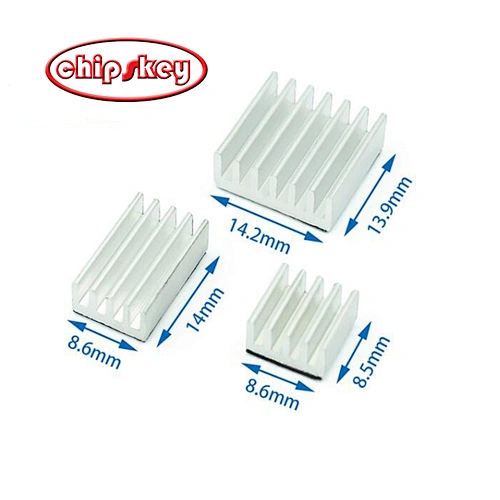 Silver Aluminum Heatsink 3pcs/set for Raspberry PI 4B