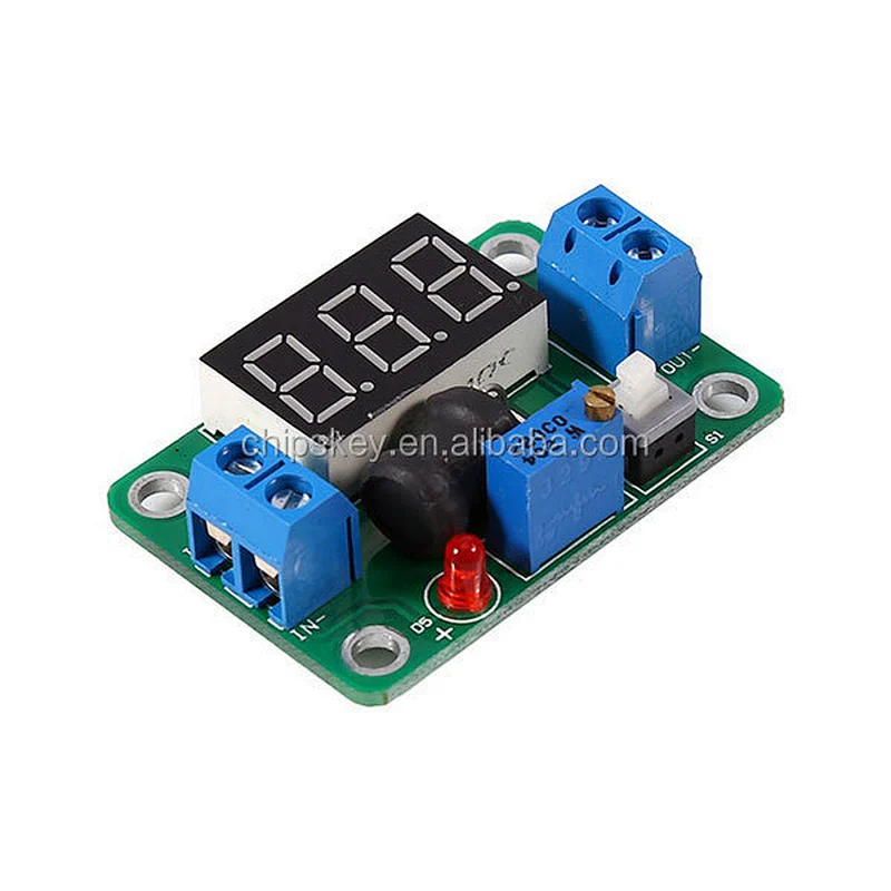 Efficient synchronous rectification DC-DC regulator with a voltage meter to 4.5-24V super LM2596