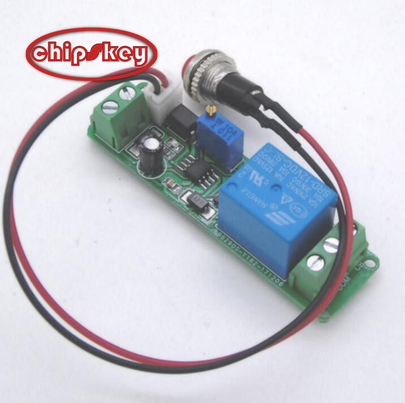 External button trigger on Delayed off time adjustable Relay switch module 5v/12V