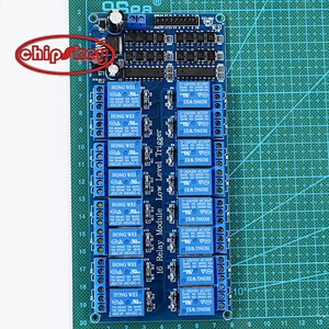 16-channel relay module with optocoupler and LM2576 power
