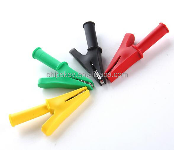 10mm Mouth Copper battery clip with 4mm wire clip No. jack / plug-pressure all-inclusive jacket clip 30a 2000V