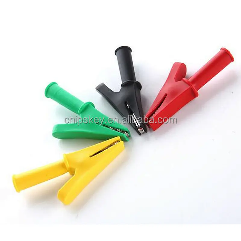 10mm Mouth Copper battery clip with 4mm wire clip No. jack / plug-pressure all-inclusive jacket clip 30a 2000V