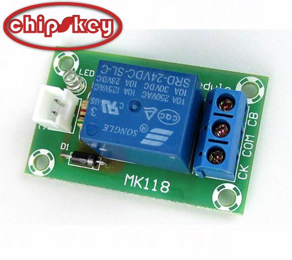 Chipskey XH-M118 relay module 5V 12V 24V 1channel 10A