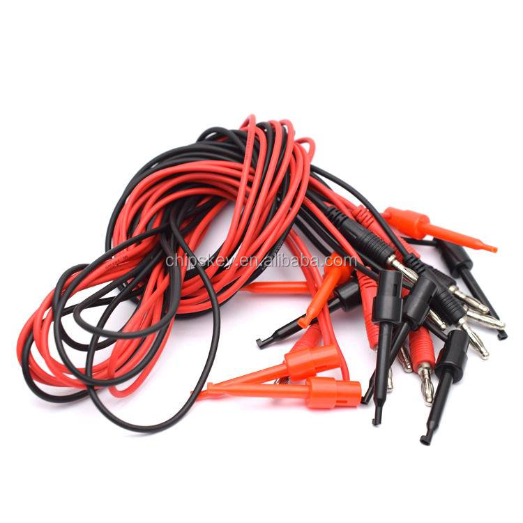 4mm Banana Plug to Test Hook claw 22AWG Silicone Cable 100Cm 3Ft R&B