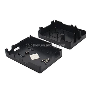 Black Square Raspberry PI 3 Case Compatible Fan