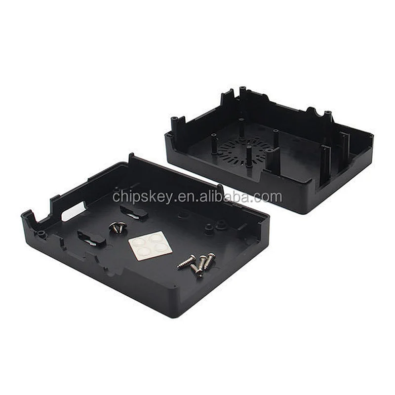 Black Square Raspberry PI 3 Case Compatible Fan