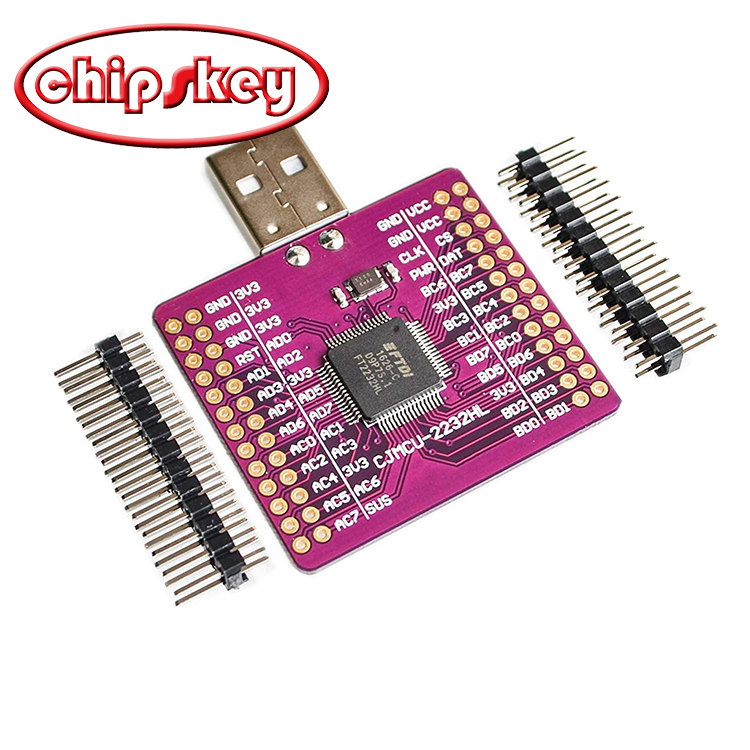 MCU-2232 FT2232HL USB to UART/FIFO/SPI/I2C/JTAG/RS232 module