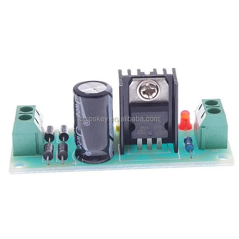 L7805 LM7805 three-terminal voltage regulator module, 5V regulated power supply module, 5V voltage regulator module