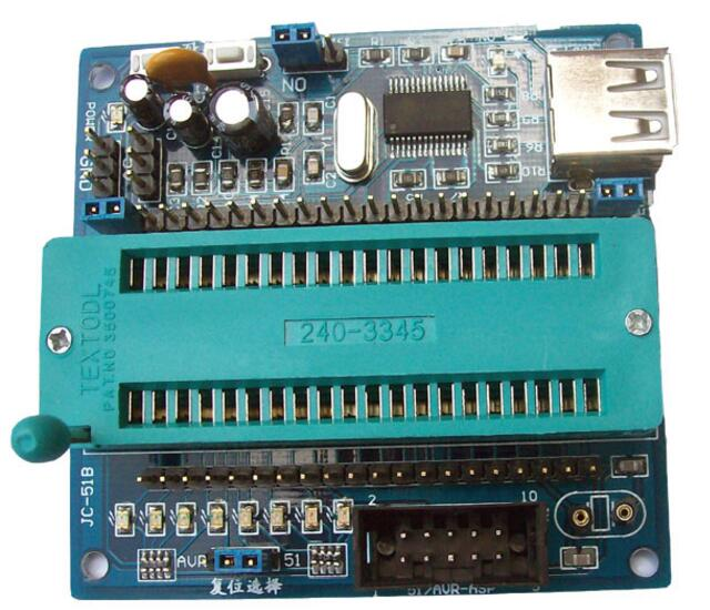 STC89C51 minimum system development board, AT89S51 minimum system development the board, USBISP Downloader