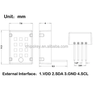 Digital temperature and humidity sensor AM2321 Alternative SHT21, SHT10, SHT11