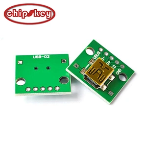 USB to DIP  female socket MINI5P patch to 2.54mm inline
