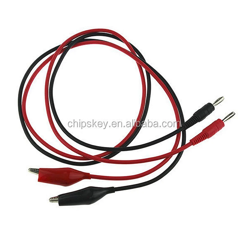 Large Alligator to Banana Test Lead Cable Set
