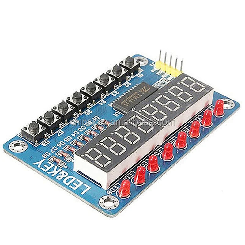 TM1638 Digital 8Bit LED Tube 8 Keys Display Module for AVR