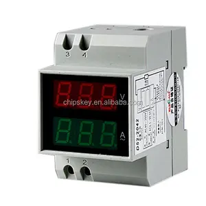 D52-2042 Voltmeter+Ampermeter Display 200-450V external CT ~ 99.9A