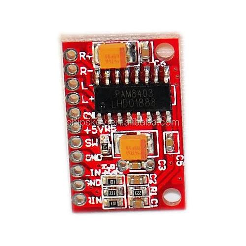 PAM8403 Mini digital amplifier board, amplifier board, USB-powered, high power 3W dual channel