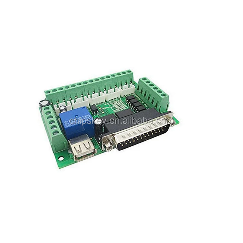 MACH3 CNC 5 Axis Interface Breakout Board For Stepper Motor Driver CNC Mill ST