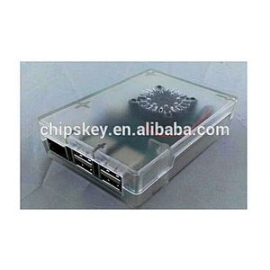 Transparent Square Raspberry PI 3 Case Compatible Fan
