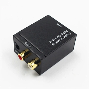 Digital to Analog Audio Converter Toslink RCA Adapter Optical Coaxial Toslink Signal to Analog Audio RCA Converter for