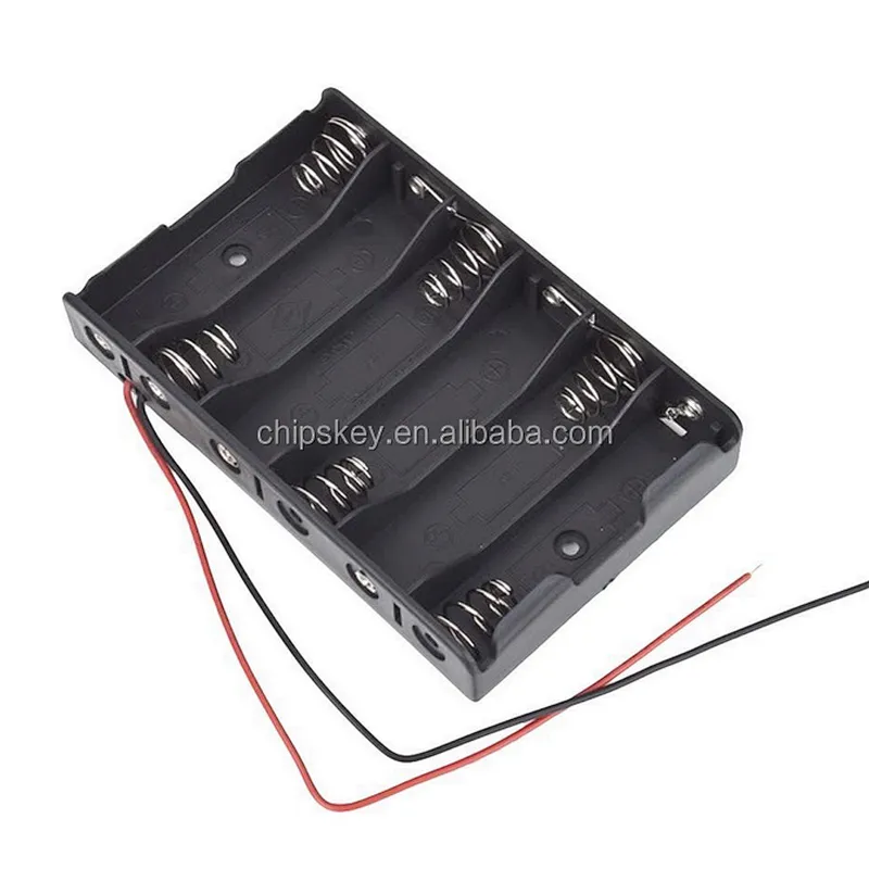 6 x AA Batteries Holder Case