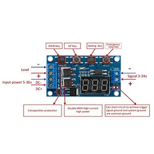 Alloet Trigger Cycle Timing Delay Control Switch Circuit Double MOS Control For Industrial Digital Display