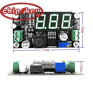 Chipskey XH-M136 LM2596 DC step - down power module with digital green display 4.5 - 40v to 1.25 - 37v