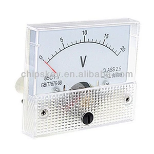 85C1 Rectangle Analog Volt Panel Meter Gauge 5V 10V 20V 30V 50V 100V 200V 300V 500V