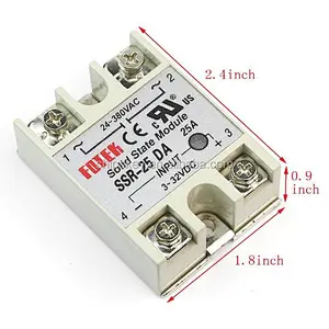 Solid State Relay SSR-25DA 25A /250V 3-32VDC 250V 60*45*23mm