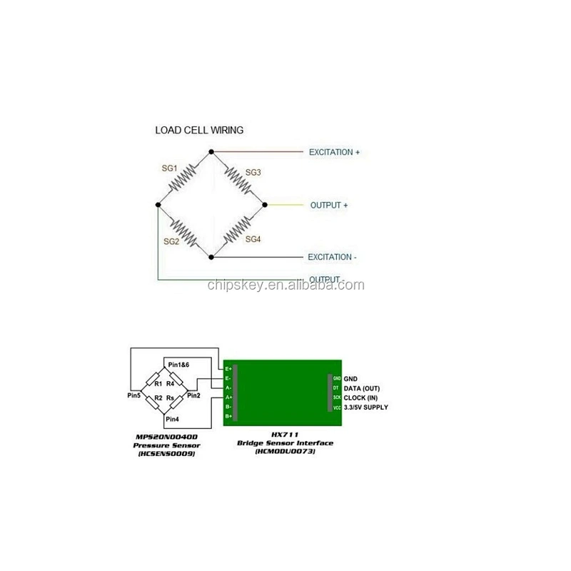 Weighing Sensor AD Module Dual-channel 24-bit A/D Conversion HX711 Shieding