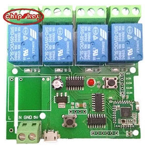 220V WIFI 4 way relay module, smart phone remote control switch for Smart home