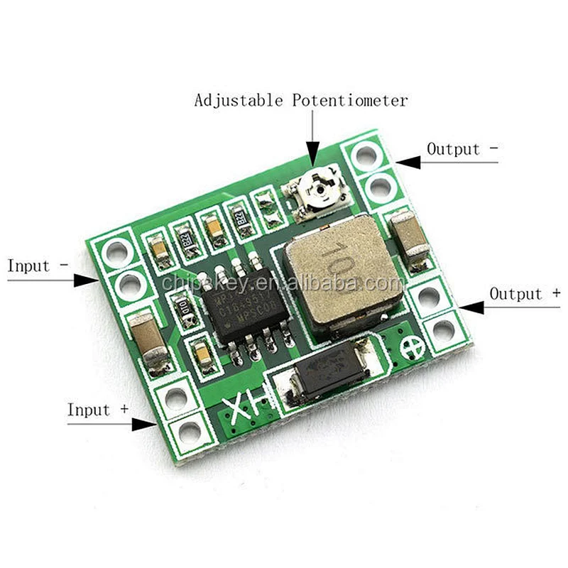 MP1484EN DC-DC Input voltage 4.75V-23V Output voltage 1.0V-17V peak output current 3A, long 1.8A. Dimensions 22.3MM*17.5MM*4MM