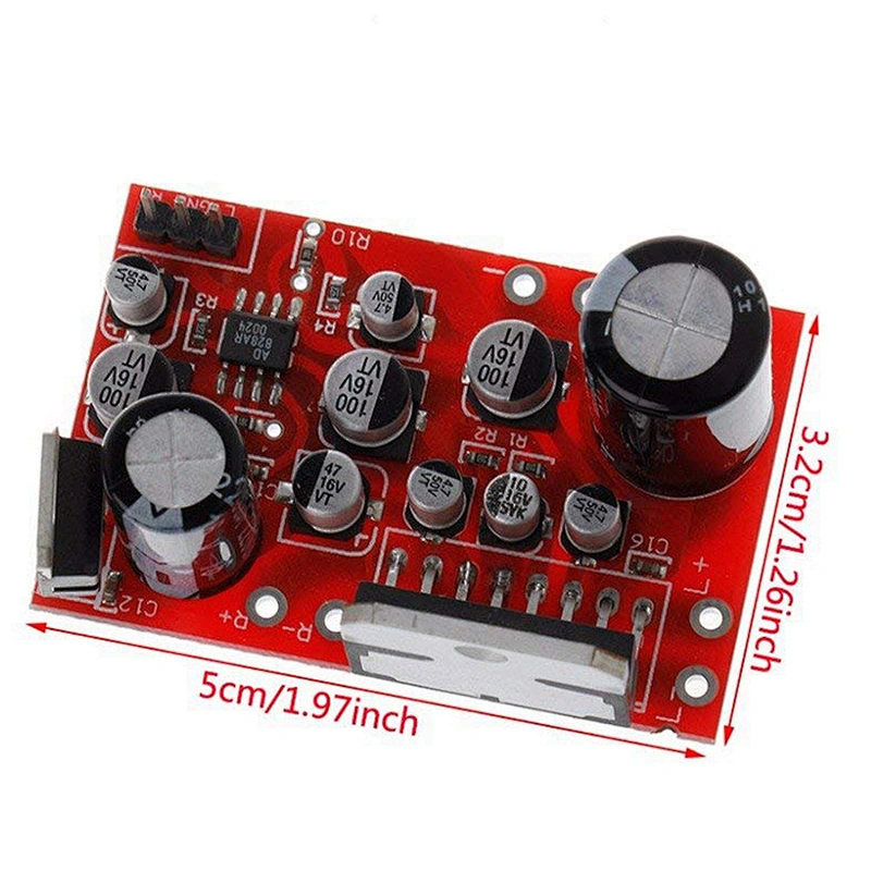 DC 12V TDA7379 38W+38W Stereo Amplifier Board W/ AD828 Preamp Super Than NE5532