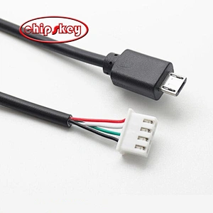 micro USB to PHR-4 XH2.54 50CM