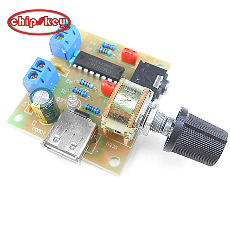 Power Amplifier Board 5W*2  Two-channel PM CM2038 Audio Amplifier 5V USB Supply Power